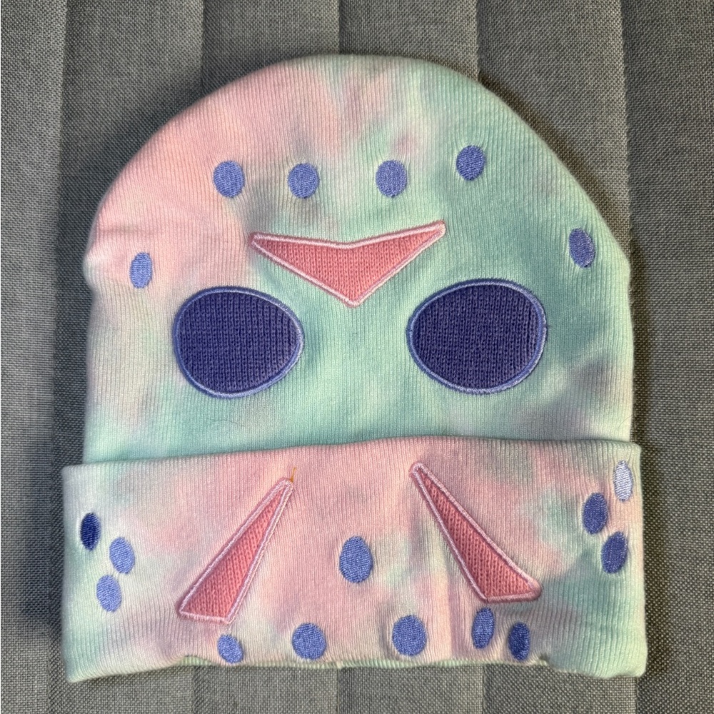 Pastel Tie-Dye Friday The 13th Beanie